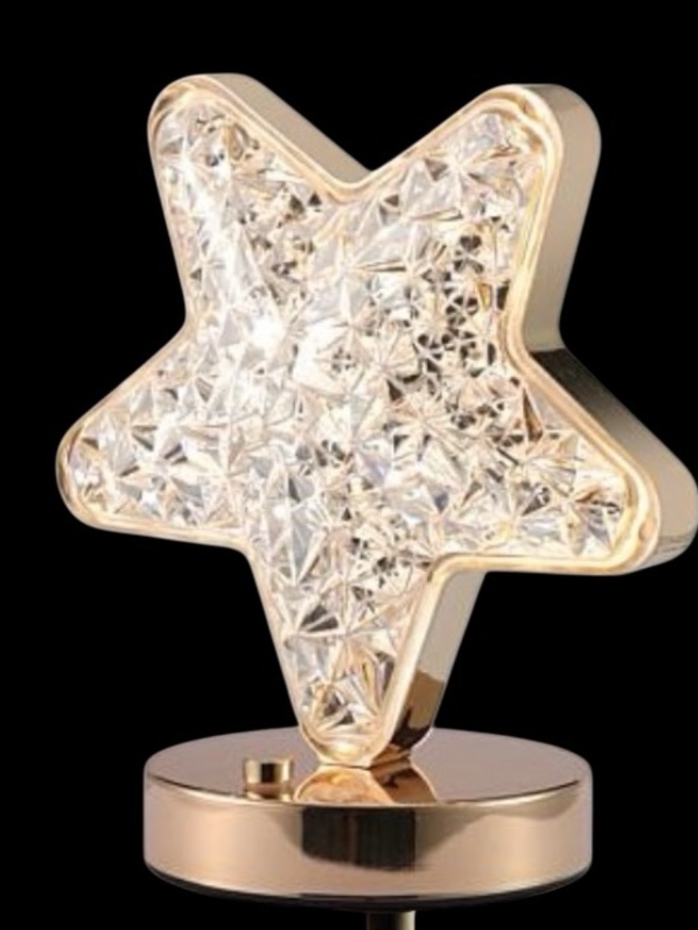 Gleaming Star Accent Light in Gold and Clear